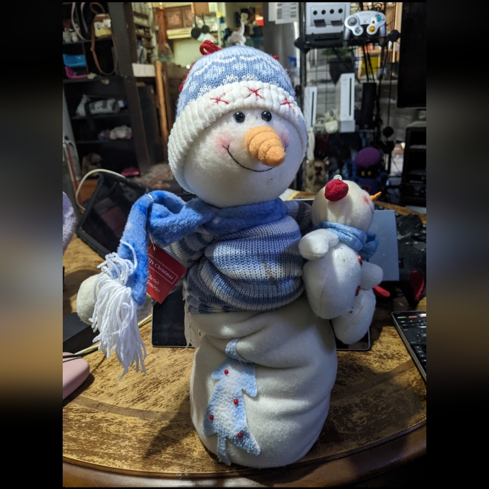 TJ's Collection Christmas Extending Snowman Plush